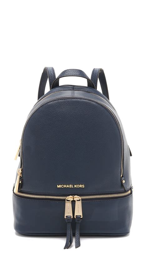 michael kors backpack blue men|Michael Kors navy blue handbags.